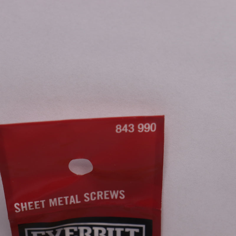 (10-Pk) Everbilt Phillips Oval Head Sheet Metal Screws Zinc Plated