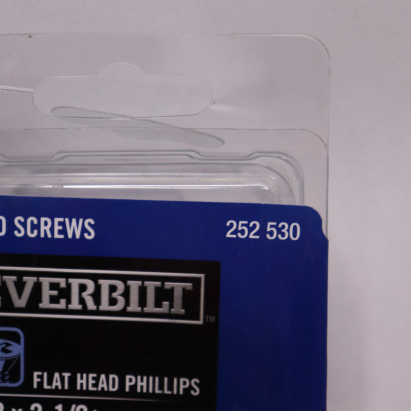 (25-Pk) Everbilt Phillips Flat Head Wood Screws Zinc Plated