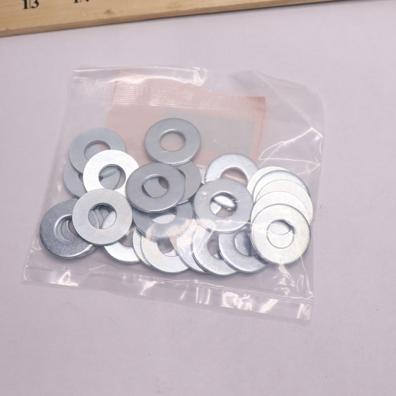 (25-Pk) Everbilt Flat Washer Zinc Plated Steel 3/8" 328154 - Bag of 10