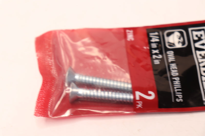 (2-Pk) Everbilt Phillips Oval-Head Sheet Metal Screws