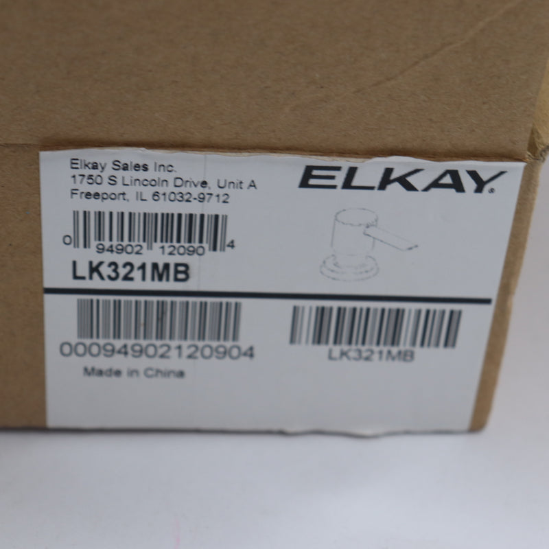 Elkay Soap / Lotion Dispenser Matte Black 1-15/16" x 2-5/8" x 2-5/8" LK321MB