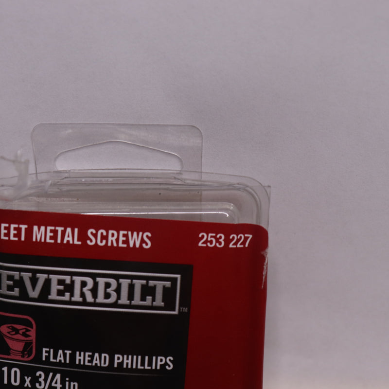 (100-Pk) Everbilt Flat-Head Phillips Drive Sheet Metal Screws