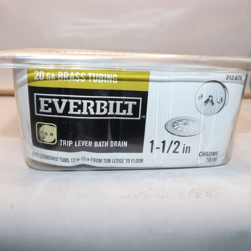 Everbilt Trip Lever Pipe Bath Waste and Overflow Drain 20-Gauge 1-1/2"