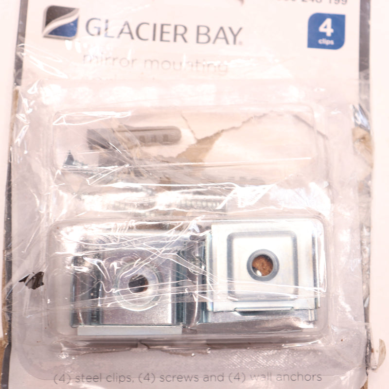 (4-Pk) Glacier Bay Spring Loaded Mirror Mounting Clips 1006248199
