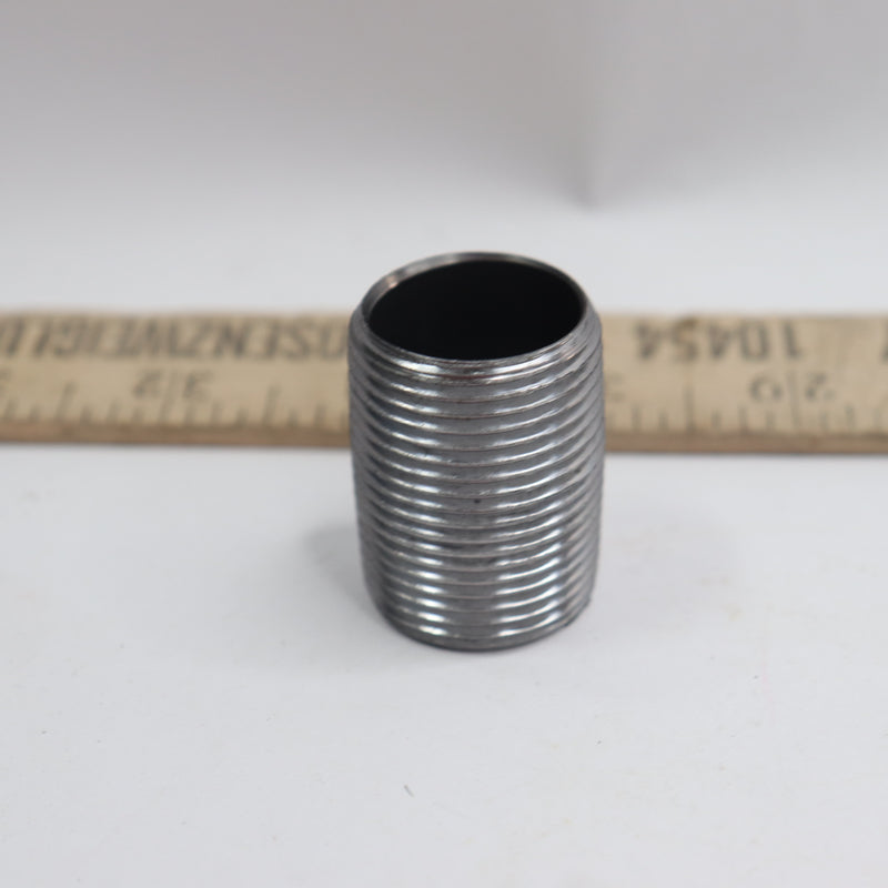 STZ Pipe Nipple Black 3/4" x Close 500888