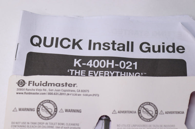 Fluidmaster Toilet Repair Kit With Installation Tools 2" - Broken Flush Handle