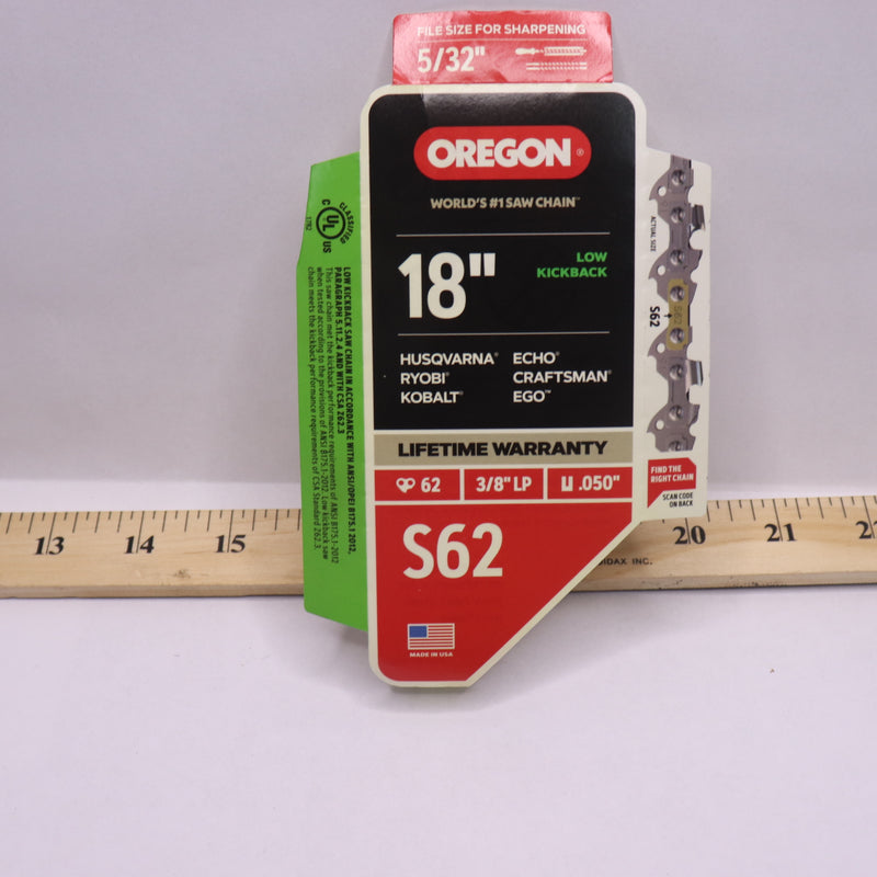 Oregon Chainsaw Chain for 18" Bar S62