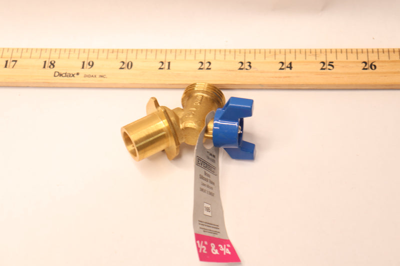 Everbilt Flanged Sillcock 1/4 Turn Brass 1/2" & 3/4" Sweat x Sweat 108-553EB