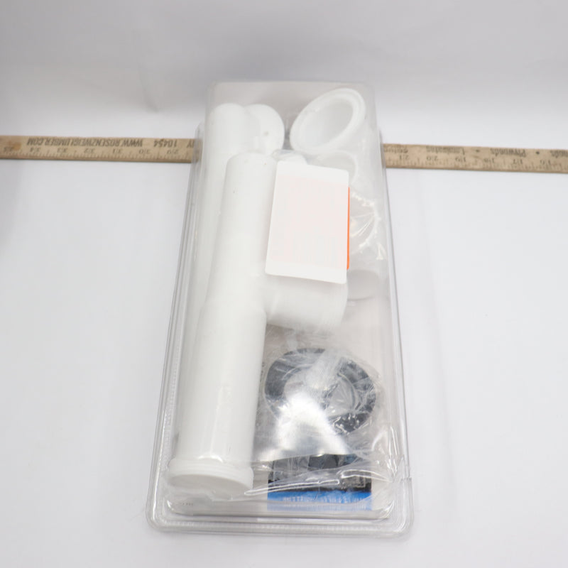 Everbilt Pipe Bath Waste & Overflow Drain White 1-1/2" - Missing Trap Adapter