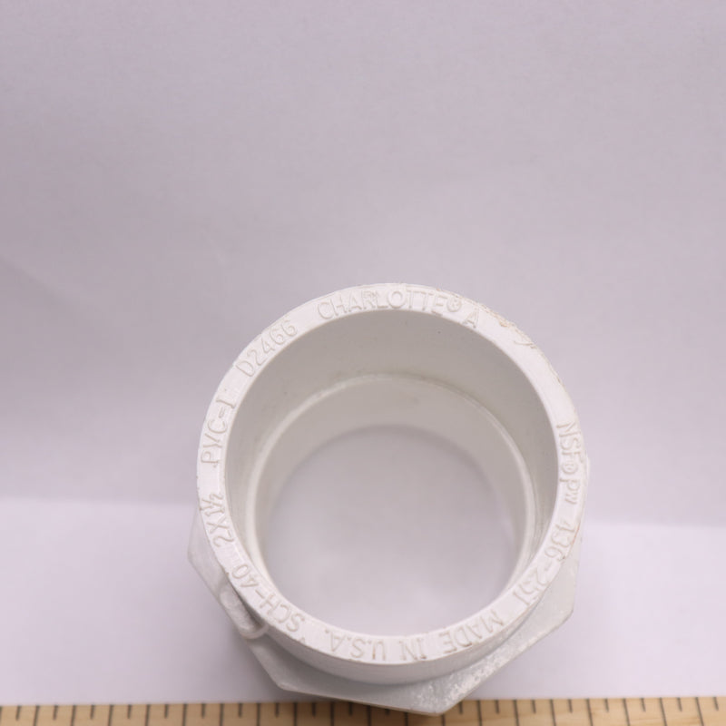 Charlotte Pipe Adapter PVC White Sch 40 2" x 1-1/2"