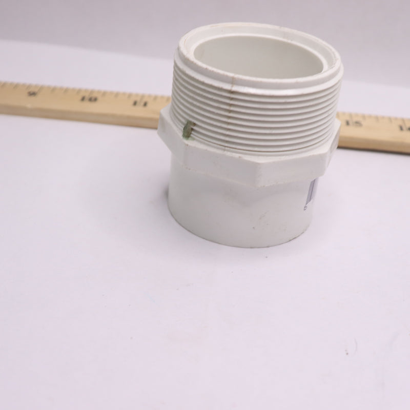 Charlotte Pipe Adapter PVC White Sch 40 2" x 1-1/2"