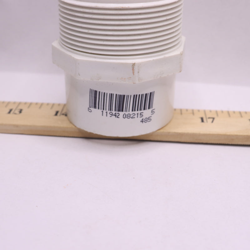 Charlotte Pipe Adapter PVC White Sch 40 2" x 1-1/2"