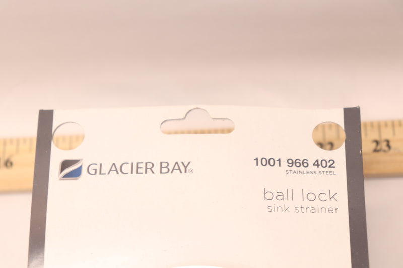 Glacier Bay Ball Lock Kitchen Sink Strainer Stainless Steel Polished Finish