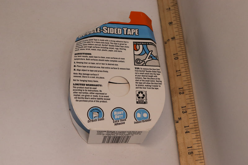 Gorilla Glue Double Sided Tape Gray 1.41" x 8yd 100925