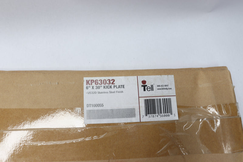 Tell Manufacturing Door Kickplate Satin Stainless Steel 30" x 6" KP63032