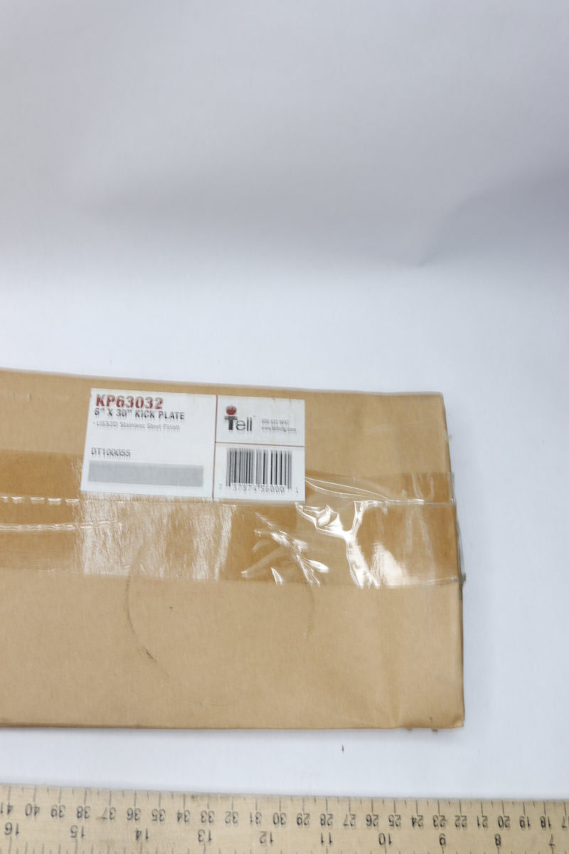 Tell Manufacturing Door Kickplate Satin Stainless Steel 30" x 6" KP63032