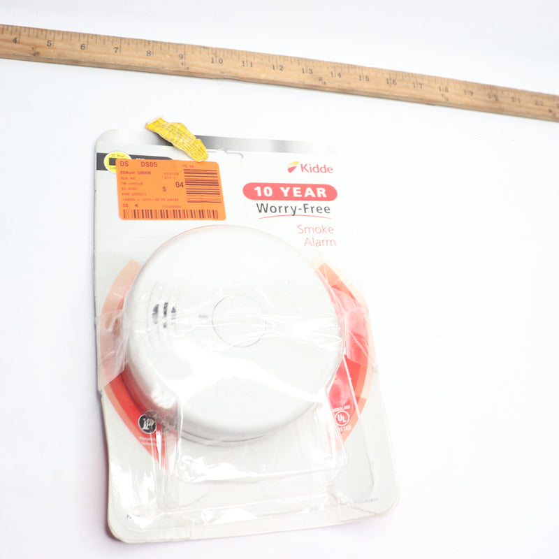 Kidde Smoke Detector with Photoelectric Sensor Sealed Battery White P301