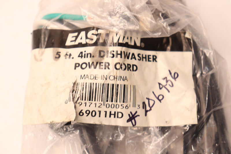 Eastman Universal Dishwasher Power Cord 3-Wire 4" 5' - Missing Cover