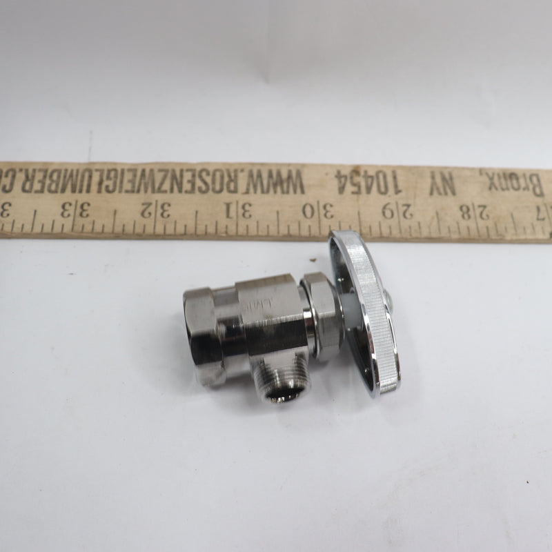 Brasscraft Multi-Turn Angle Valve 1/2" Nominal Com Inlet x 3/8" O.D. Com-No Nut