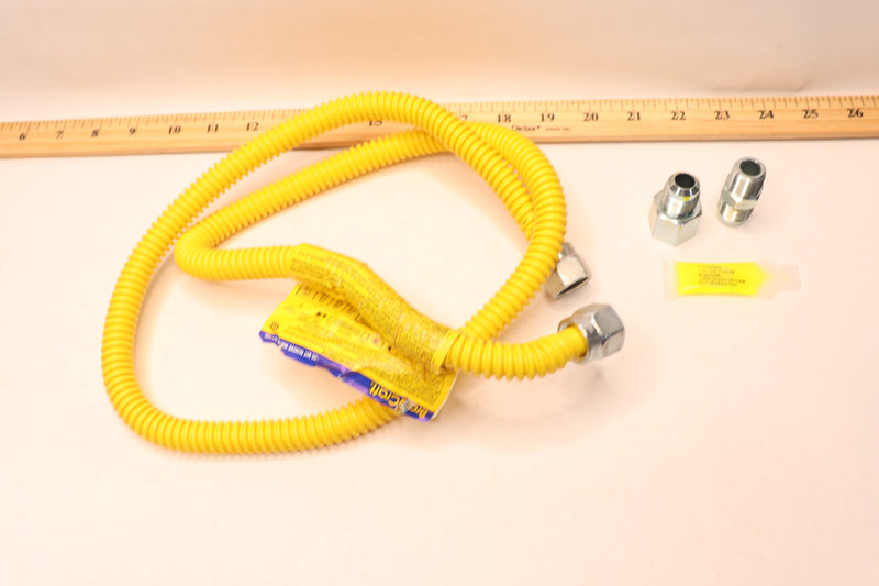 Gas Dryer Connector Kit 4' - Missing Brass Connector and Pipe Thread Sealant