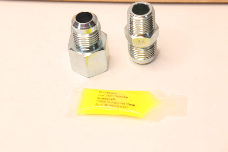 Gas Dryer Connector Kit 4' - Missing Brass Connector and Pipe Thread Sealant