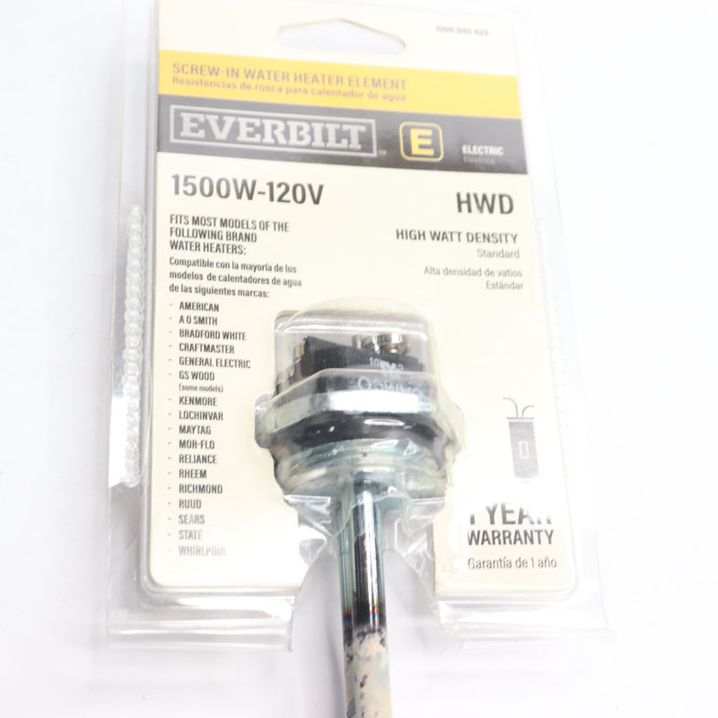 Everbilt Screw-In Water Heater Element 1500W 120V 1000045429