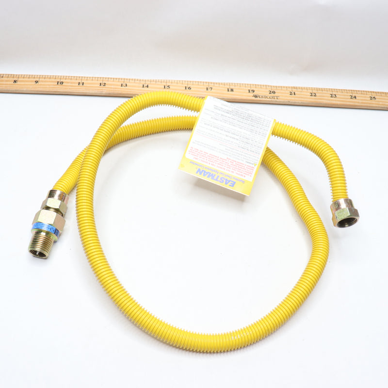 Eastman Gas Connector Stainless Steel Yellow 1/2" x 1/2" x 24"