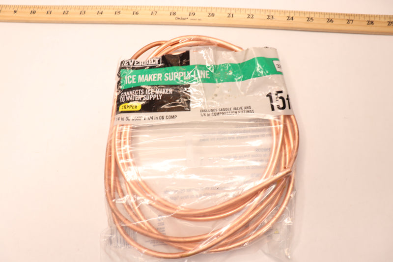 Everbilt Icemaker Installation Kit Copper 1/4" x 15Ft 7251-15-14-KIT-EB