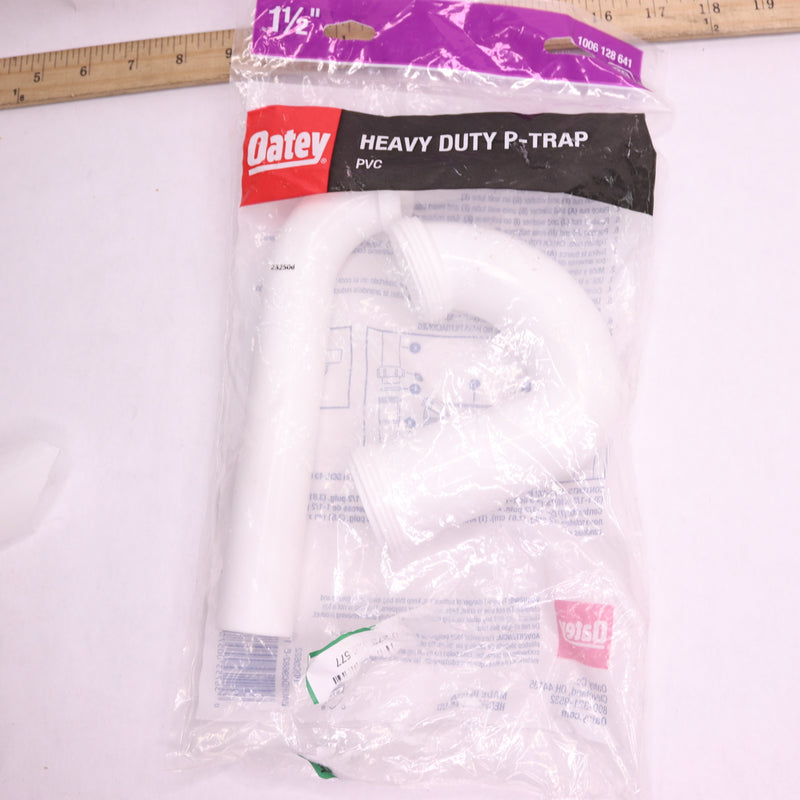 Oatey Adjustable P-Trap with Reducing Washer Heavy Duty Plastic White HDC9682