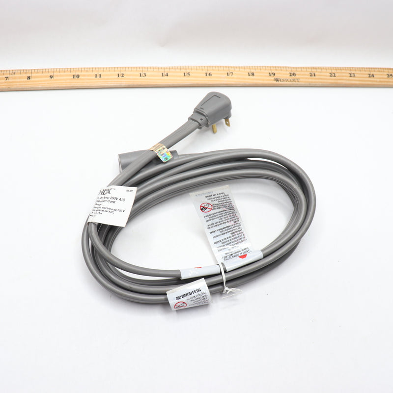 HDX Extension Cord Gray 12 Gauge 20A-250VAC 9Ft 188 327