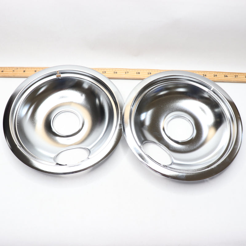 (2-Pk) Everbilt Universal Drip Bowl for Electric Ranges Chrome 1004030553