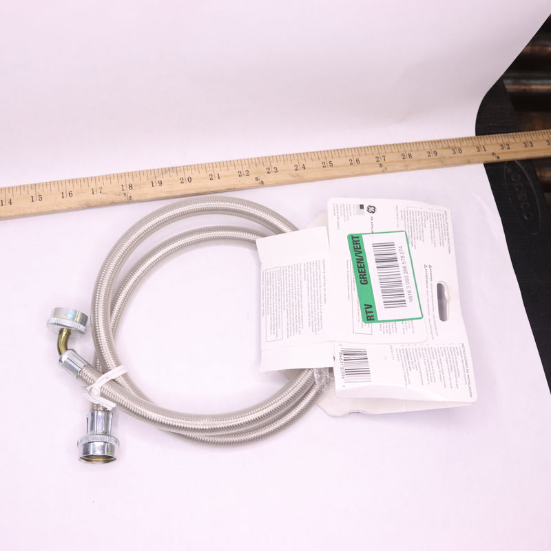 GE Universal Washer Hoses Stainless Steel 4' PM14X10008