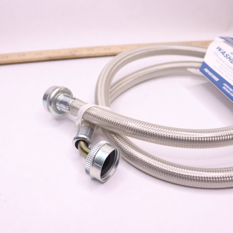 GE Universal Washer Hoses Stainless Steel 4' PM14X10008