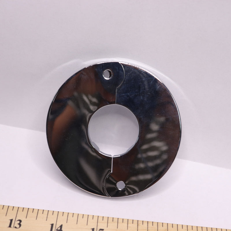Oatey Split Flange Escutcheon Plate Steel Iron Chrome Grey 1" HDC5353C