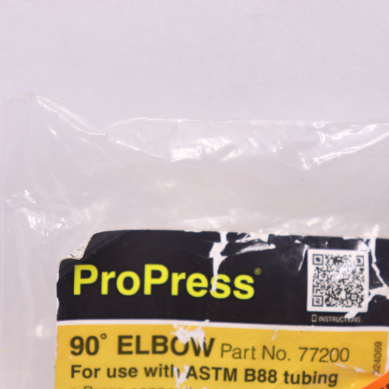 Viega Pro Press Elbow Copper Brown 3/4" 77200