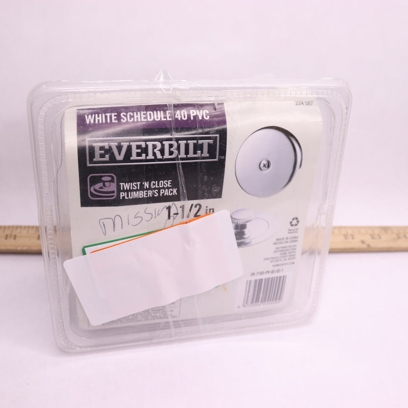 Everbilt Bath Waste & Overflow Drain Plumbers Kit Sch40 1-1/2"-Missing Drain