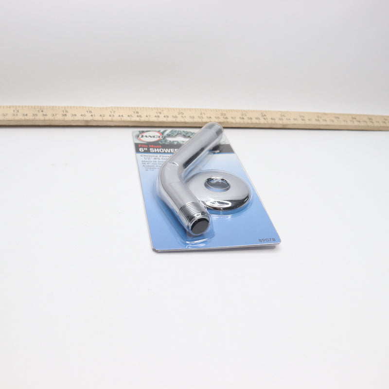 Danco Shower Arm & Flange Household Plastic Chrome 6" 89078