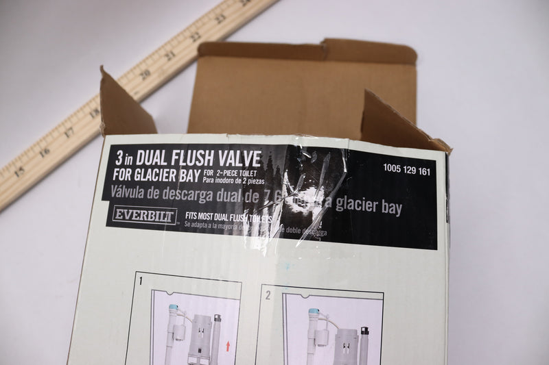 Everbilt Dual Flush Valve Set Plastic Gray 3" - Screws/Bolts Not Included