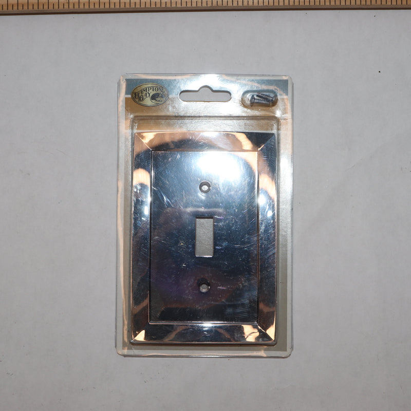 Hampton Bay Wall Plate Chrome 1-Toggle 61TCHHB