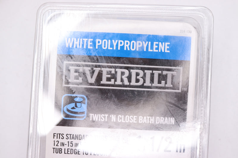 Everbilt Pipe Bath & Overflow Drain Plastic 1-1/2" - Only Long Pipe & Drain