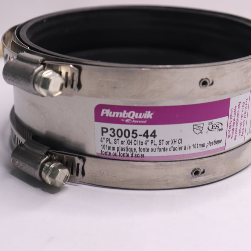 Fernco Shielded Above Ground Pipe Coupling 4" P3005-44