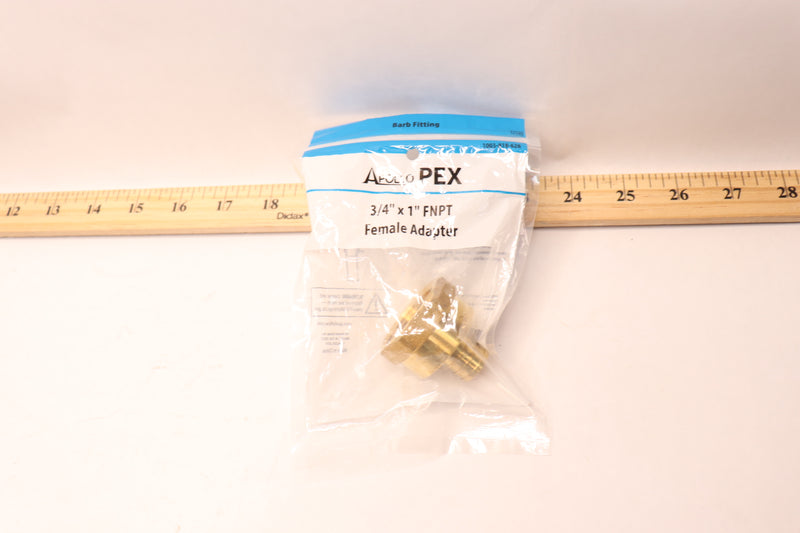 Apollo Pex Barb Adapter Brass 1FNPT x 3/4 APXFA34B1F