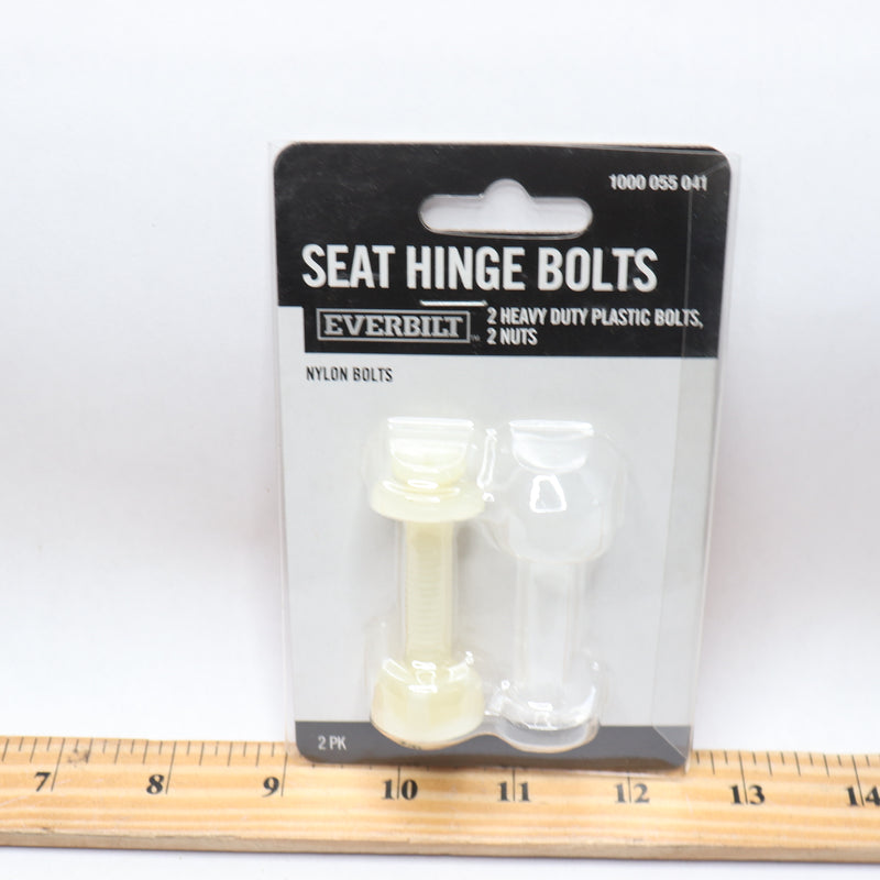 Everbilt Universal Toilet Seat Hinge Bolts Assembly White 1000 055 041