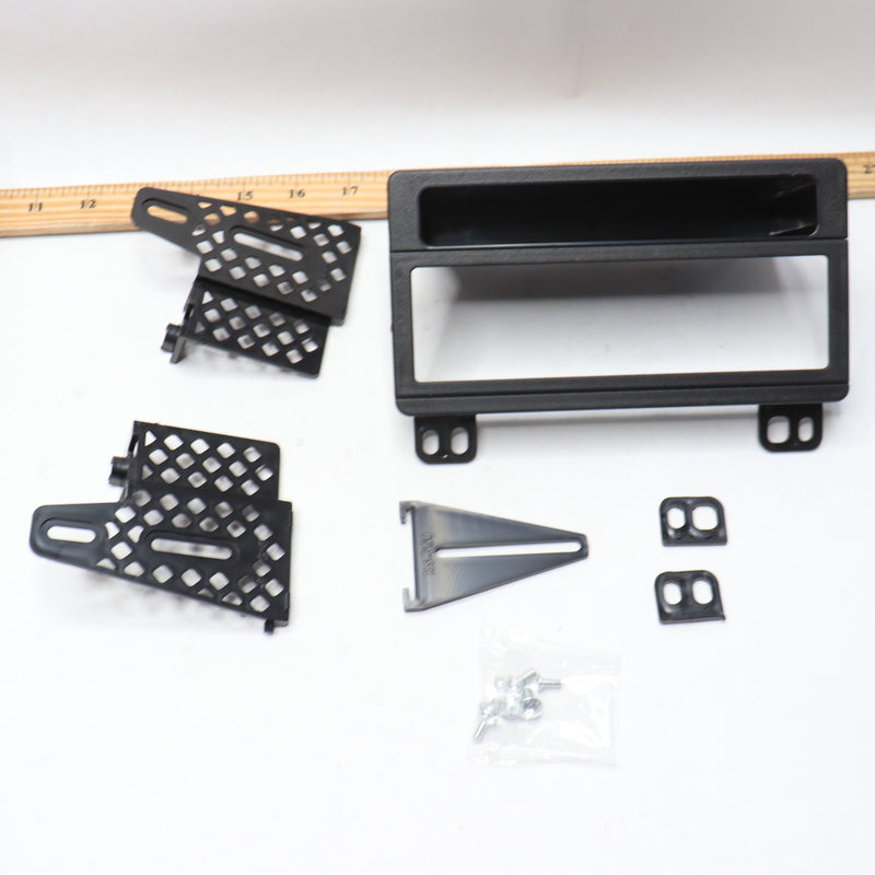 American International Single DIN Stereo Dash Kit with Storage Pocket Black