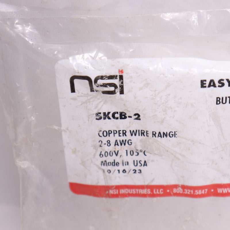 NSI Butt Splice Kit with Heat Shrink Copper Wire Range 8-2 AWG 600V Max SKCB-2