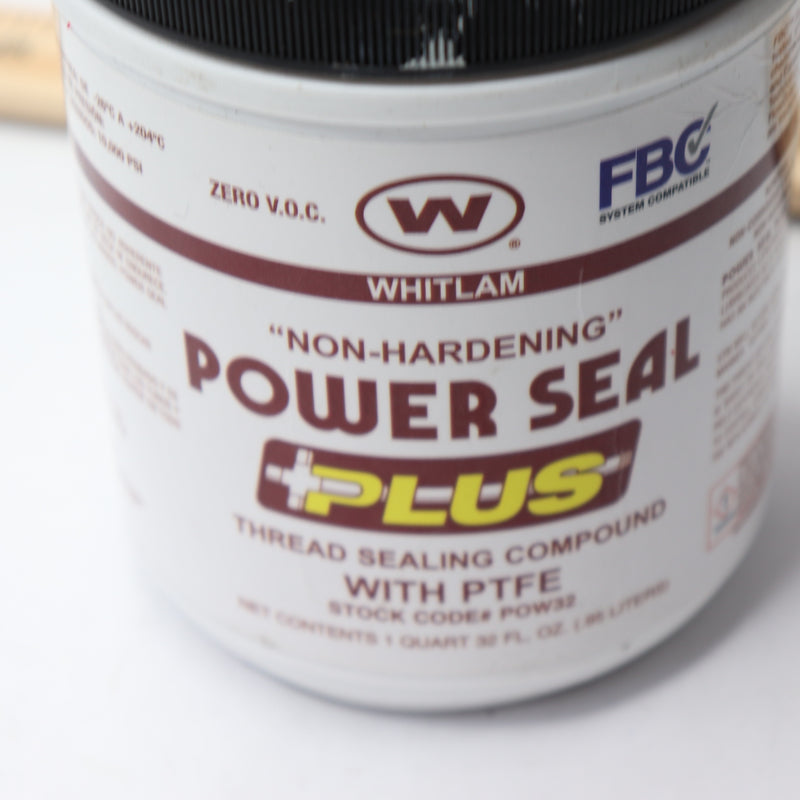 Whitlam Power Seal Plus Non-Hardening Thread Sealing Compound 1 Qt.