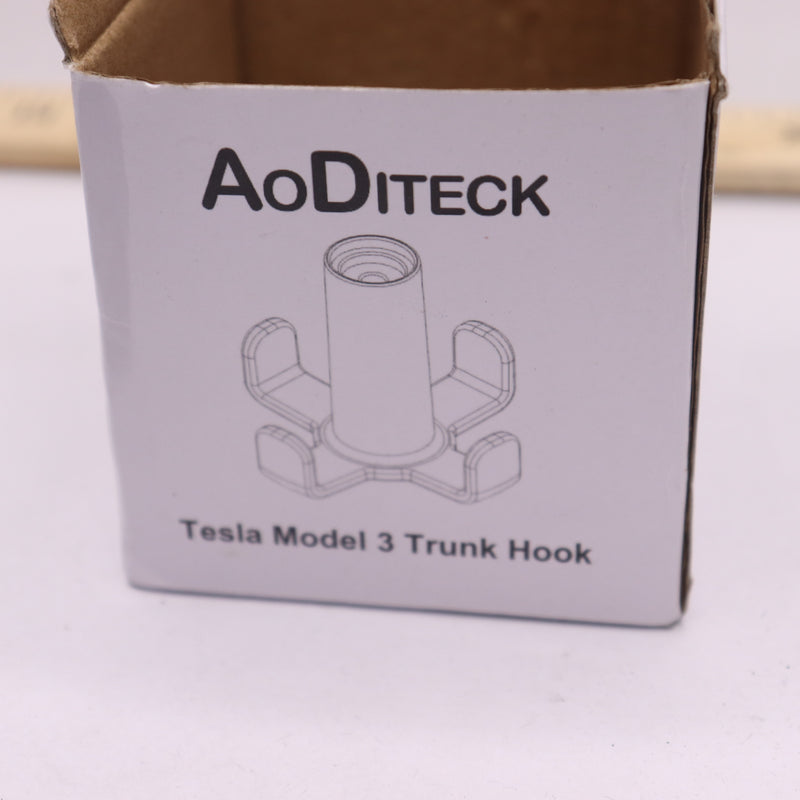 AoDitech Trunk Grocery Bag Hook ABS Plastic Black