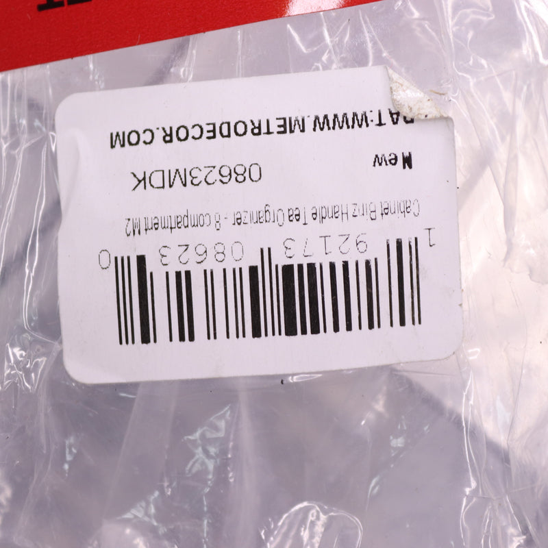 (2-Pk) mDesign Condiment Organizer and Tea Bag Holder Plastic Clear 08623MDK