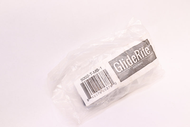 GlideRite Solid Drawer Bar Cabinet T-Knob Matte Black 2" Long - 5002-T-MB-1