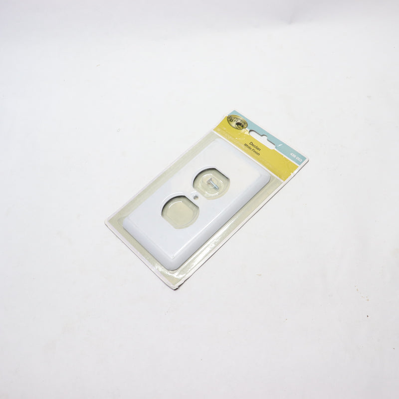 (1-Pk) Hampton Bay Decorative Single Duplex Wall Plate 43216-2418